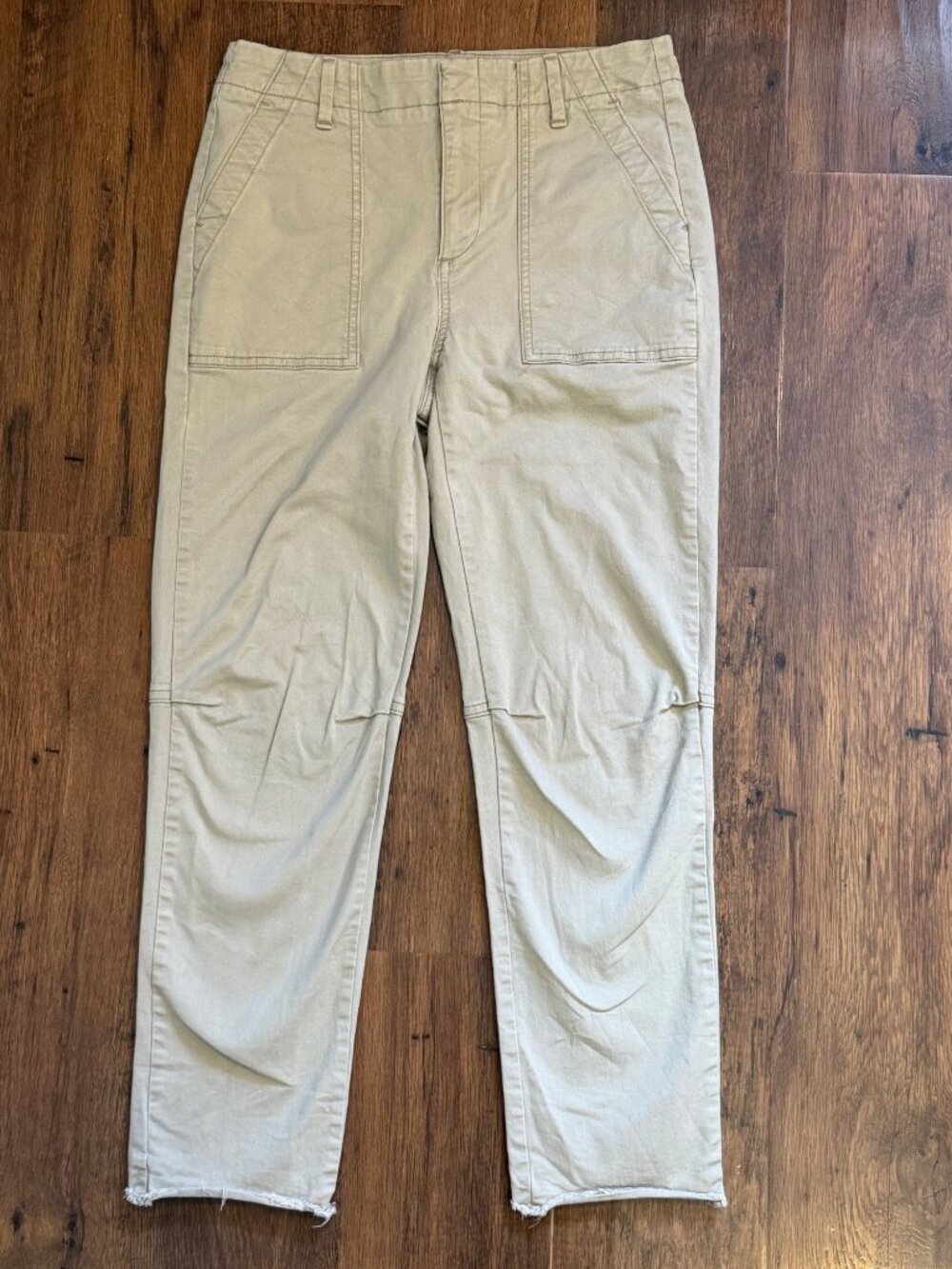 Banana Republic Girlfriend Authentic Chino Pants Khaki Sz 2